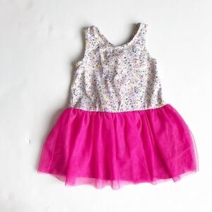 Babygap floral/pink tutu mix dress GUC 18-24m